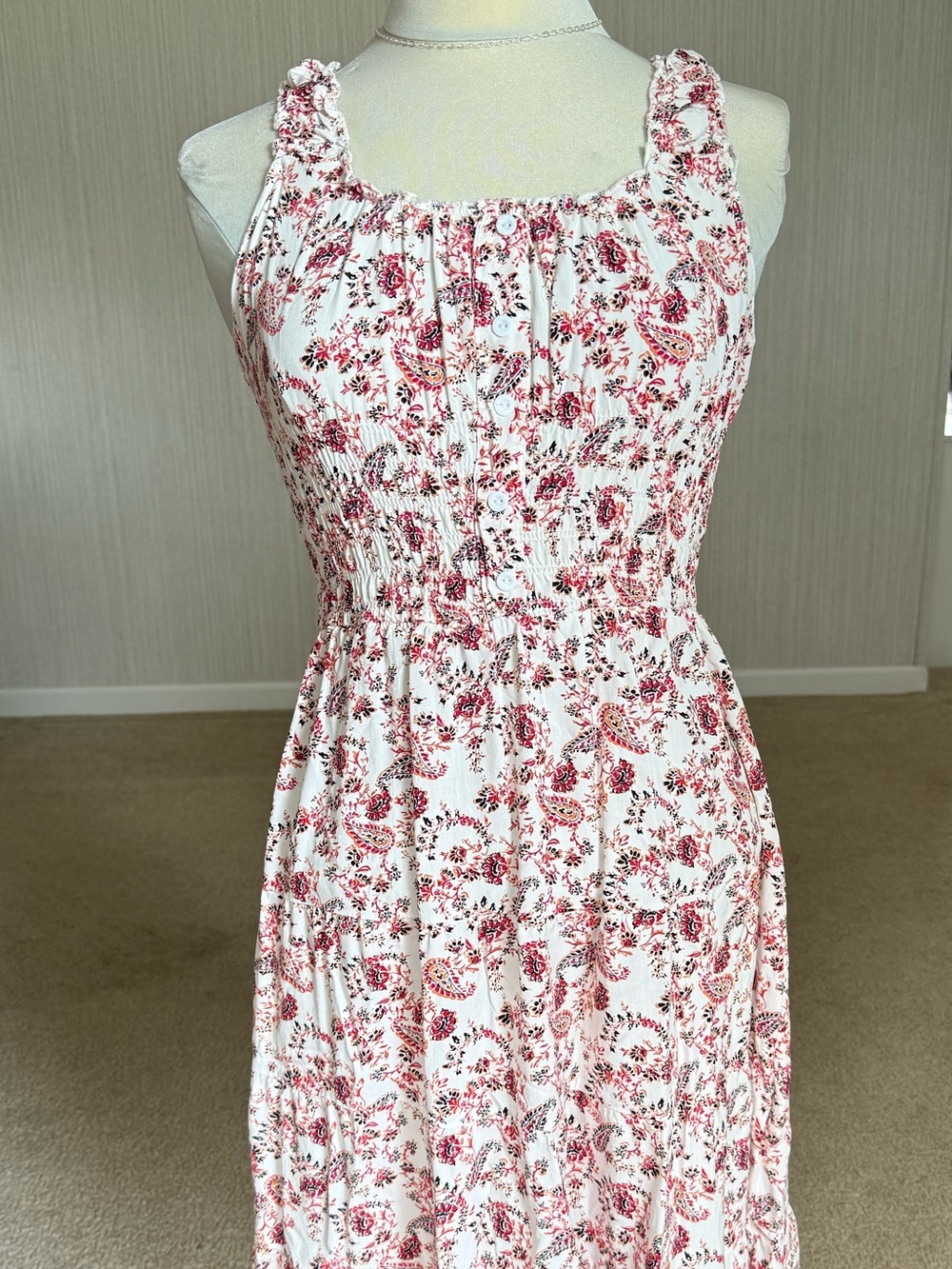 Floral Paisley Midi Dress